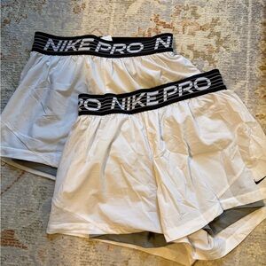 Nike Pro Athletic Shorts x2